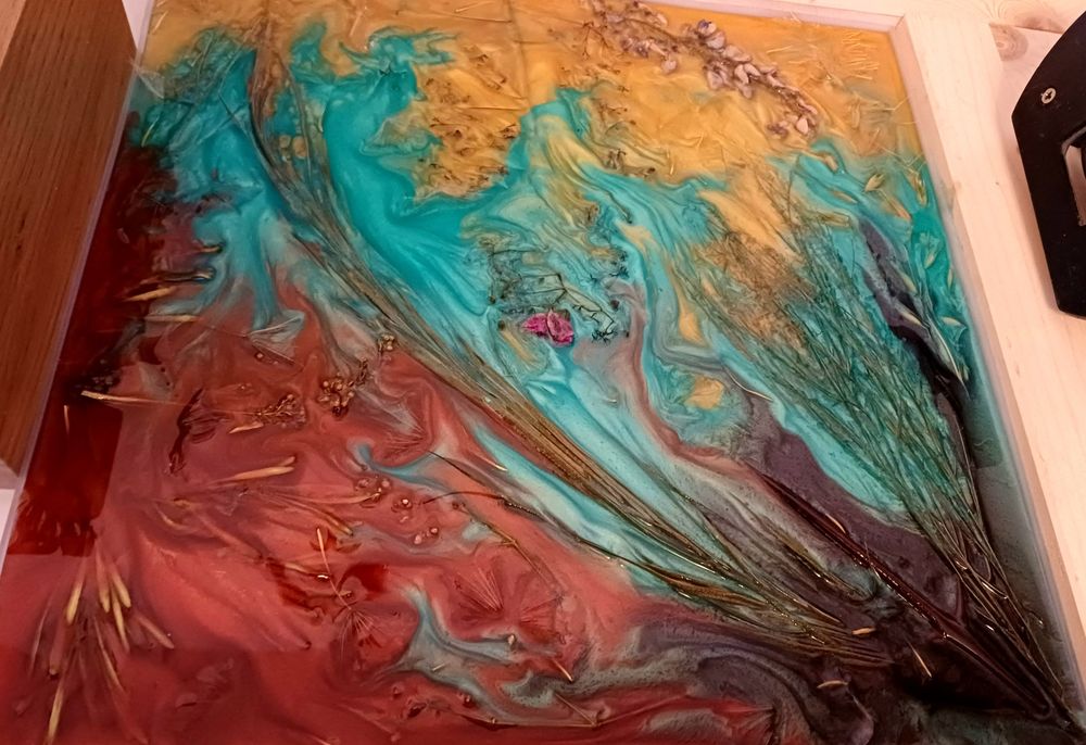Panouri decorative rasina epoxy,  rafturi etc