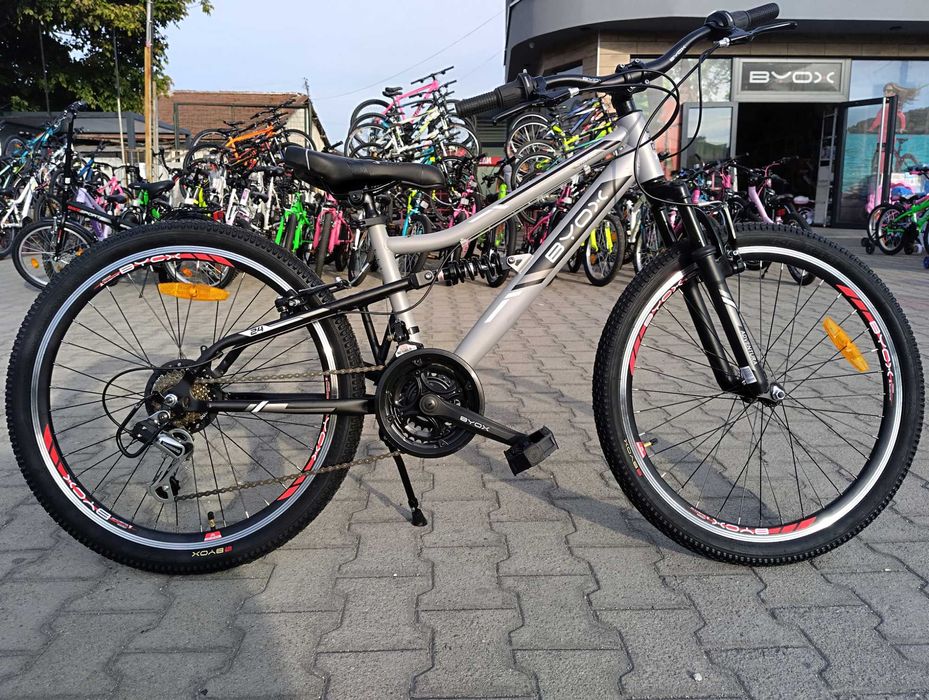 BYOX Велосипед 24" ADVENTURA сив