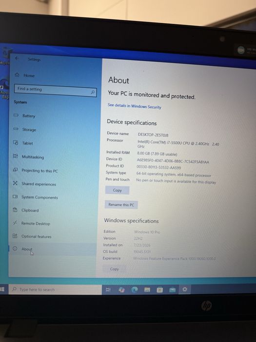 Vand laptop HP probook