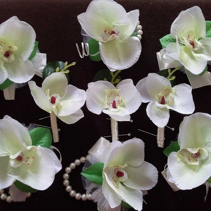 бутоньерка, букет невесты