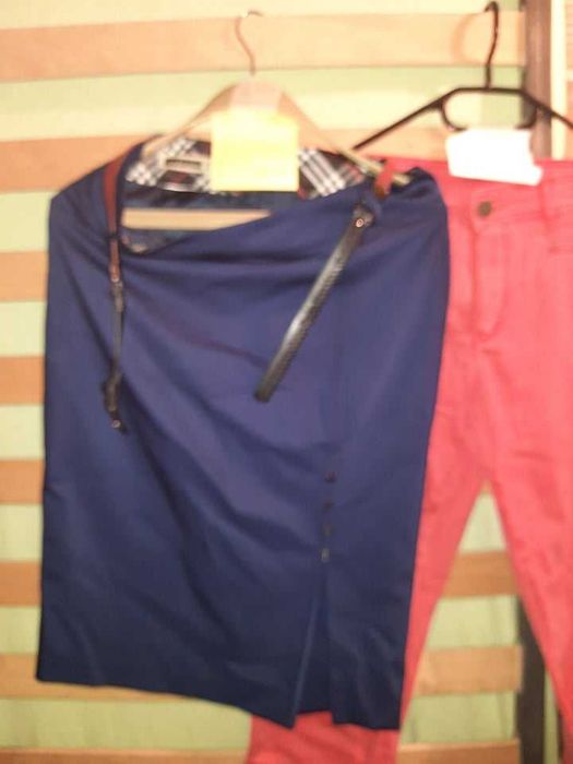 Супер секси тъмно синя къса пола Fusion