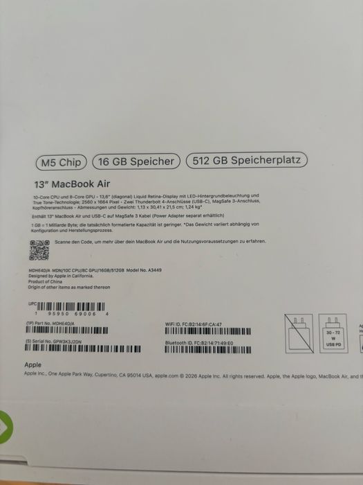 MacBook Air 13 M5