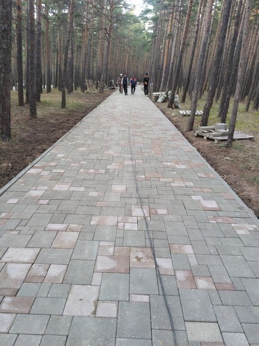 Укладка брусчатки, асфальта