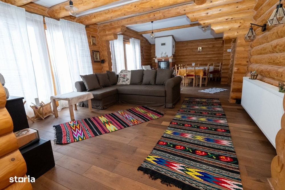 Casă premium din buștean,construită cu responsabilitate – 980 mp teren