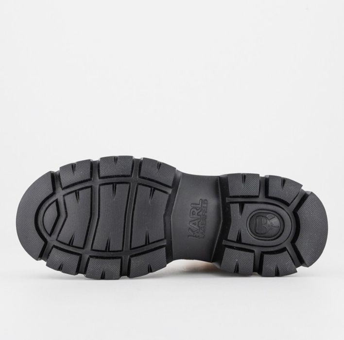 %ПРОМО%до 31.01!Karl Lagerfeld -№ 39–Дамски Кожени боти с еко вълна, Т