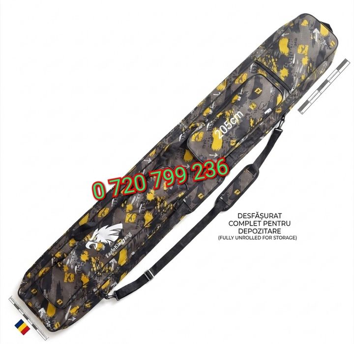 Husa lansete Eagle 4 compartimente,2 buzunare 205 cm LATA
