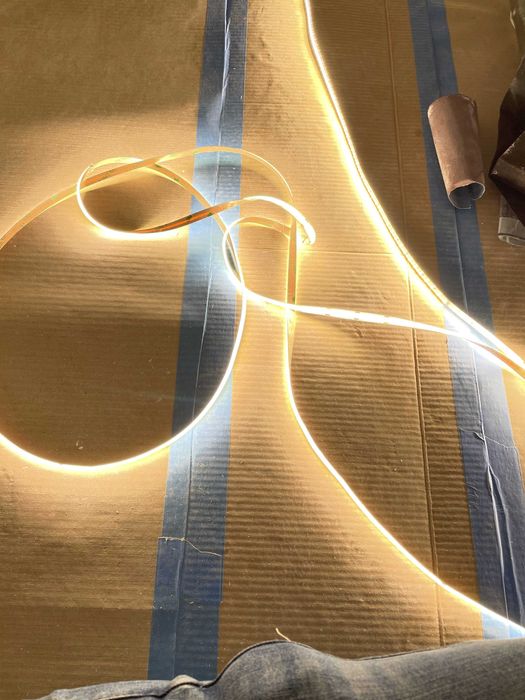 Banda LED COB CCT fff luminoasa 5m 24V 608LED/m Alb Variabil