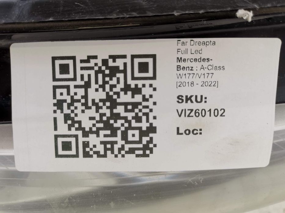 Фар Дясно Пълен Лед Мерцедес-Бенц А-Клас / Mercedes-Benz A-Class W177/