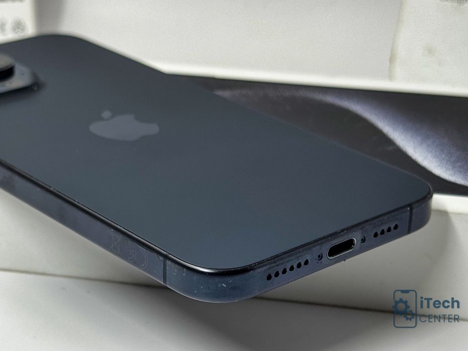 iPhone 15 Pro Max, 256GB, Blue, 100% батерия, ОТЛИЧЕН, 1г. ГАРАНЦИЯ!