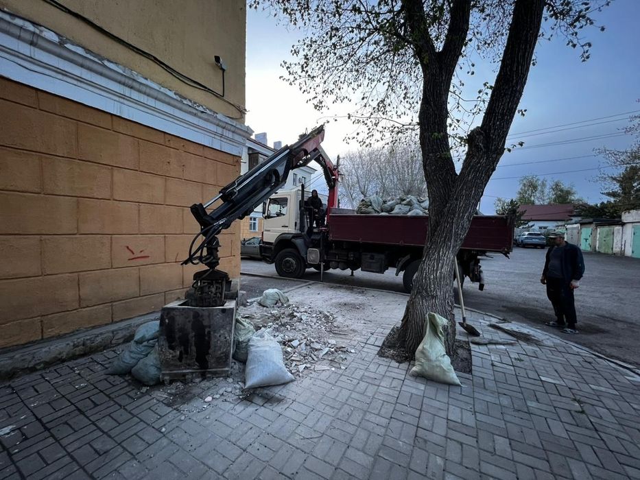 Услуги грейфера вывоз мусора