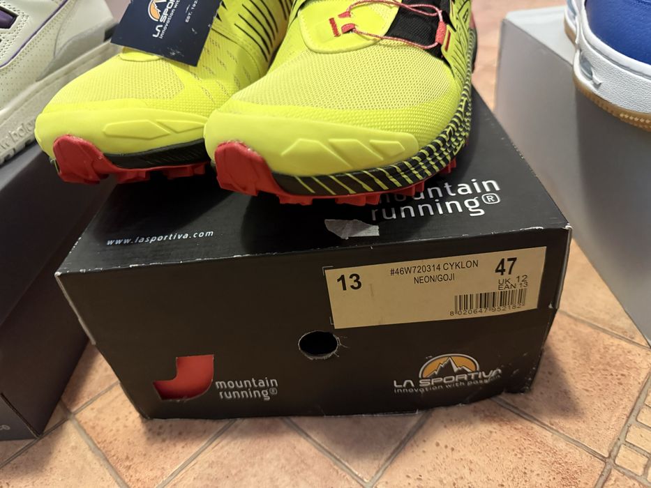 Nike air force, La Sportiva Cyclon, New Balance 650