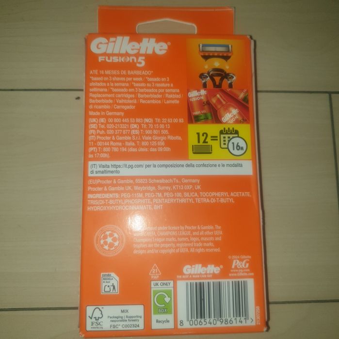 Set economic w2 rezerve Gillette Fusion 5 germany