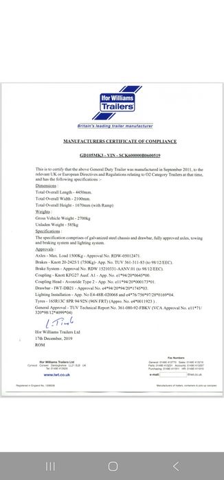 Ifor williams remorca utilaje