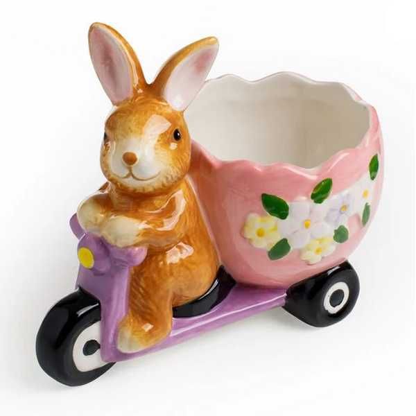 Великденска поставка за яйце Mercado Trade, Заек, Цветен