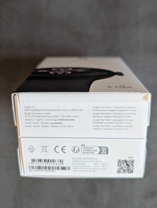 Google Pixel Watch 2 Matte Black - nou, sigilat