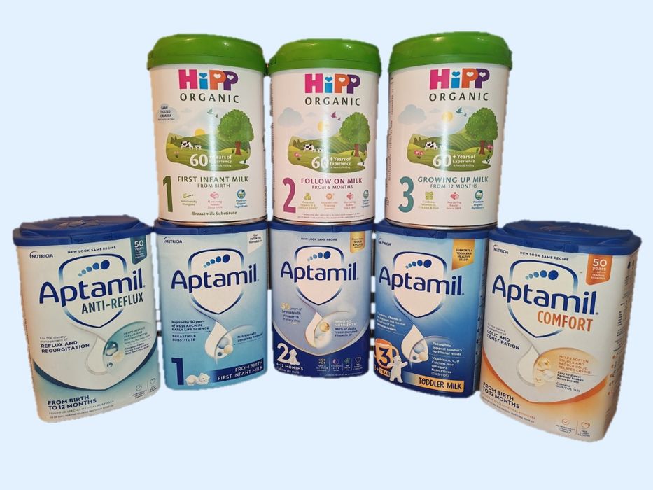 Адаптирано мляко Аптамил Aptamil Хип Hipp Little Angels Celebrations