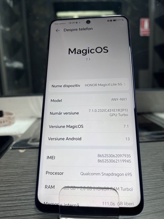 Telefon Honor Magic 4 Lite 5 G !Ca nou !