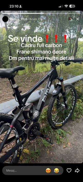 Bicicleta xc full carbon bmc