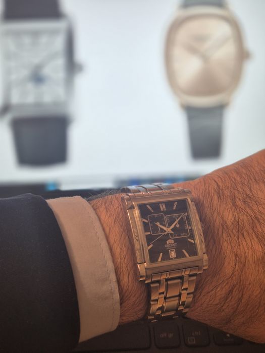Ceas bărbătesc Orient Automatic – carcasă dreptunghiulară, day-date