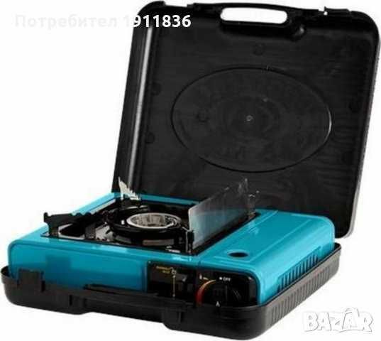 Преносим газов котлон комбиниран 2200w с пиезо запалване в куфар