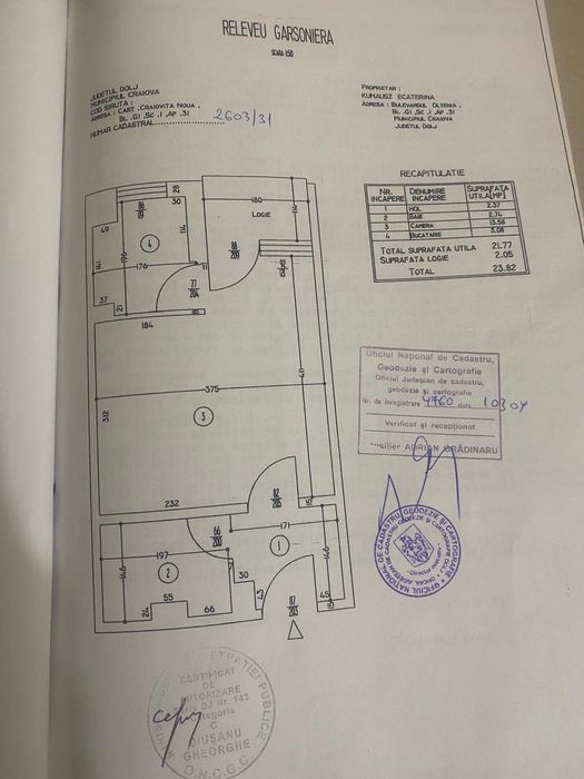 Proprietar vând garsoniera