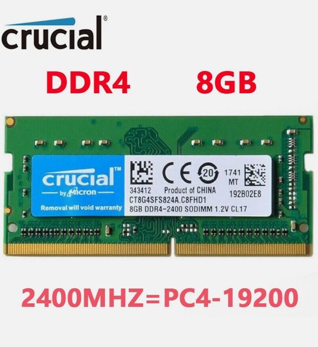 8gb RAM laptop DDR4 2400Mhz