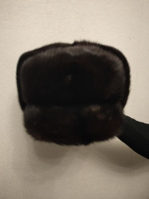 Норковая мужская шапка