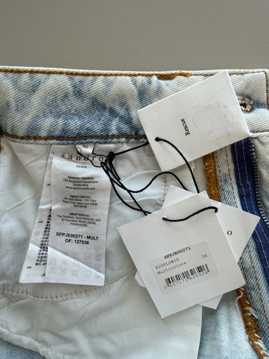 Blugi drepți cu talie înaltă, Sandro