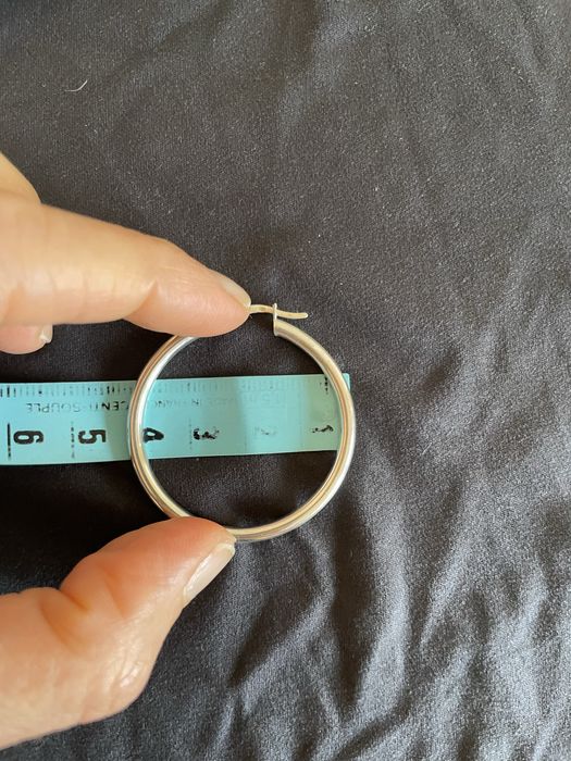 Сребърни халки обеци