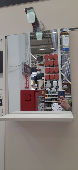 Chiuveta Oglinda baie led etajera