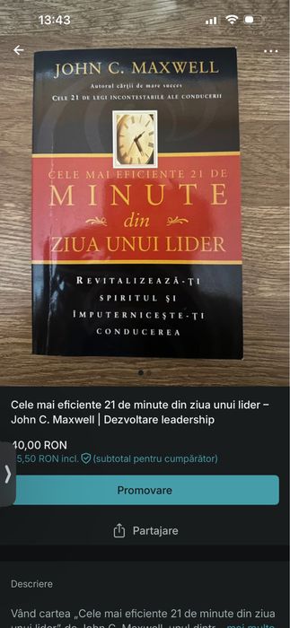 Cele mai eficiente 21 de minute din ziua unui lider – John C. Maxwell