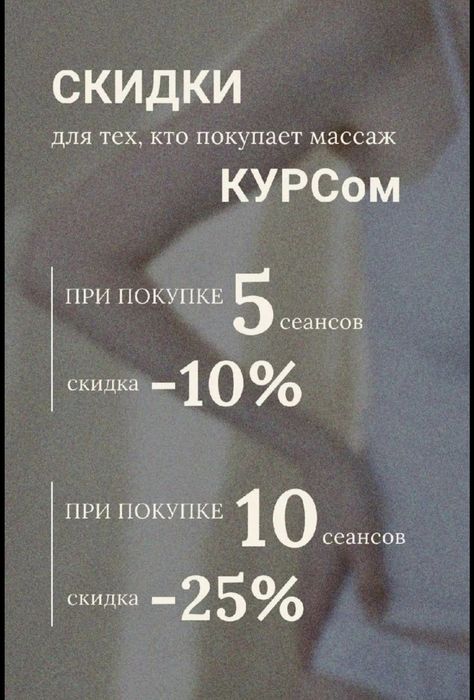 Массаж классический ( ручной)