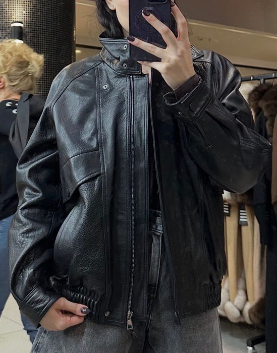 Geacă bomber piele naturală oaie/Nouă