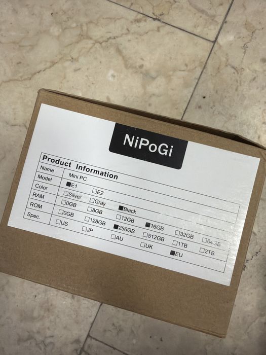 Mini pc nipogi essenx e1 mini 16gb 256gb nou sigilat