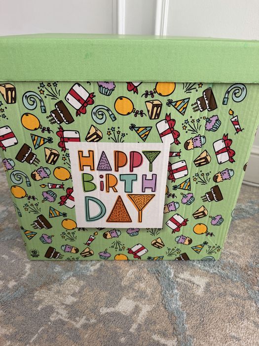 Коробка Happy Birthday 40*40*40 см