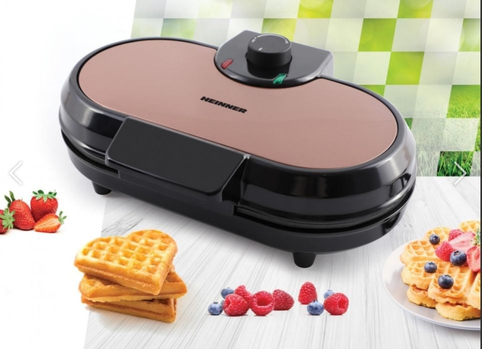 Aparat pentru facut gofre și vafe HEINNER NOU - 110 Lei