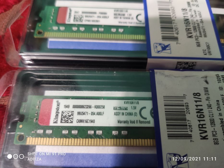 Kit 2x8Gb DDR3  Kingston
