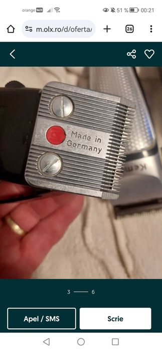 Masina de tuns profesionala moser.