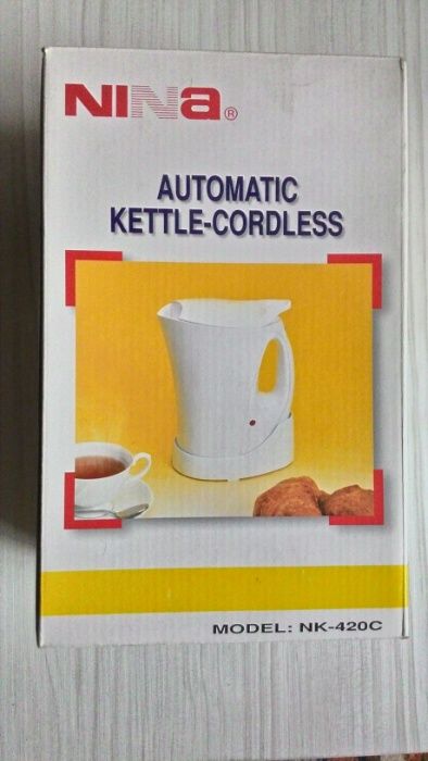 Чайник, электр, 1 л., "Nina", новый,НЕ ИМЕЕТ ЗАПАХА