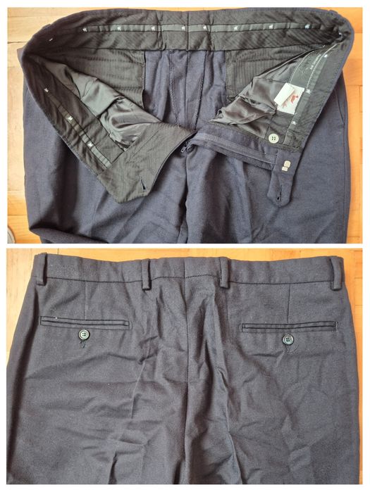 Pantaloni Lux The Duck Inn, 100% Pura Lana Vergine, Bărbați - 52