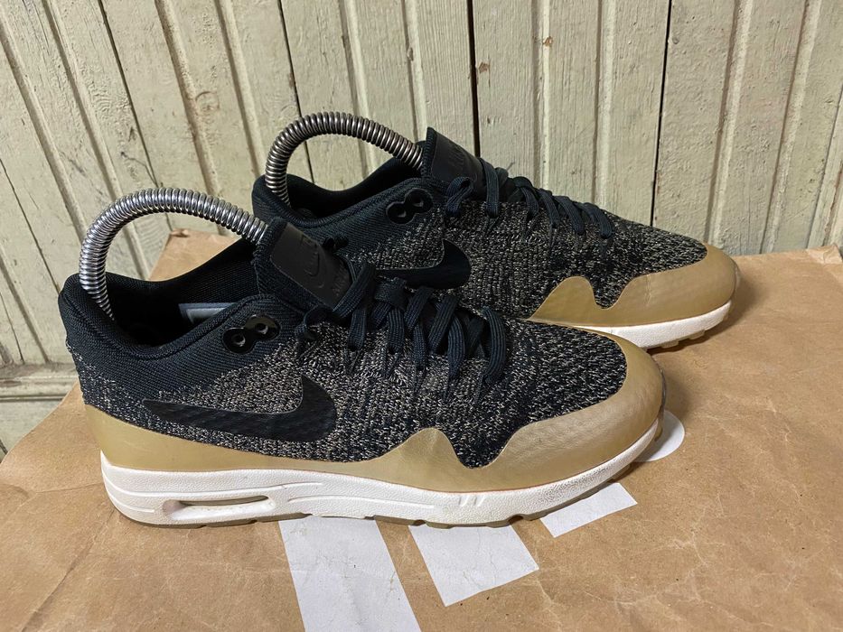 ''NIKE Air Max 1 Ultra 2.0 Flyknit Gold''оригинални маратонки 37.5 ном