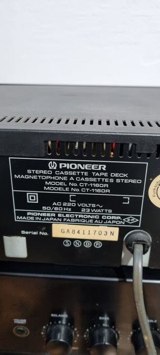 Deck casetofon Pioneer CT 1160R, autoreverse, Japan