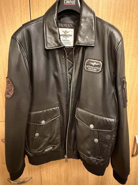 Geaca piele Aeronautica Militare