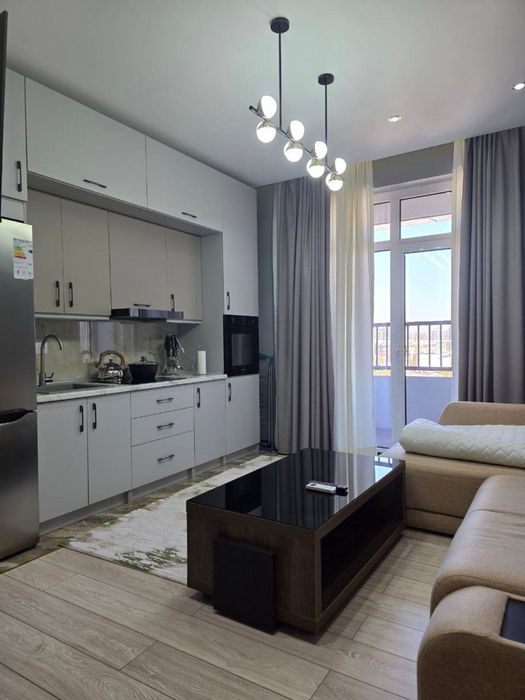 1-комнатная квартира ЖК NRG Oybek 35 м² Hi-Tech ремонт мебель