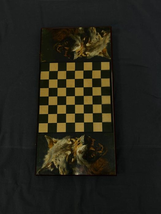 Нарды-шашки 2в1 Волк