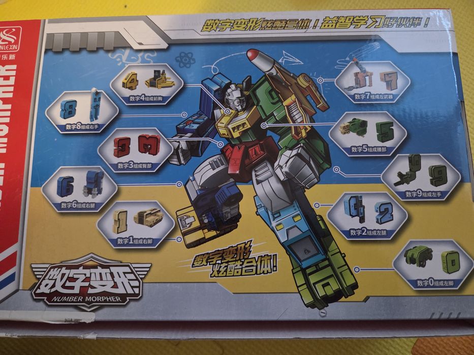 Set cifre transformabile robot
