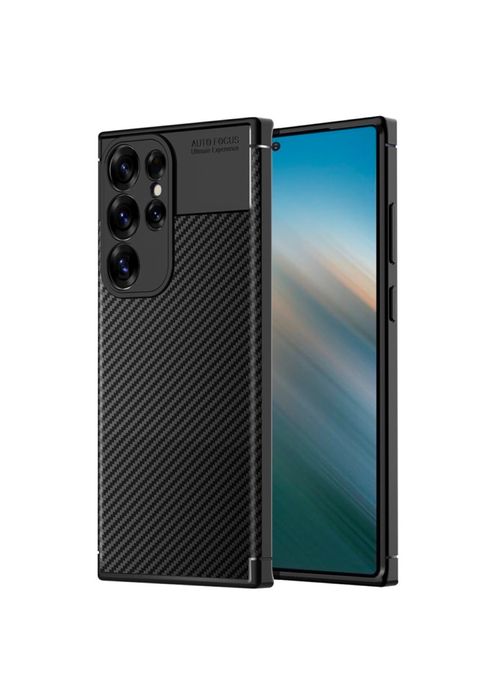 Husa Silicon Samsung S22/S23/S24/S25/S26 PLUS Ultra Neagra Carbon AF