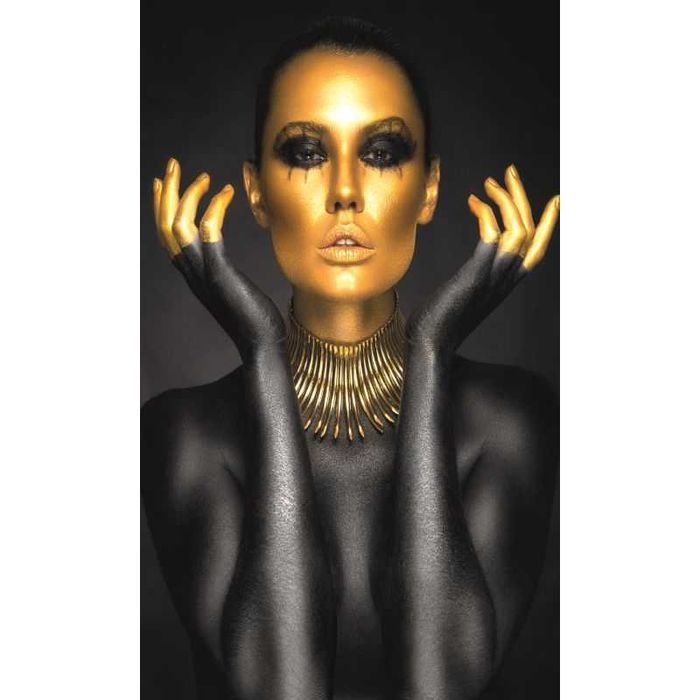 Fototapet autocolant Portret makeup auru 135x225 cm-lichidare stoc-50%