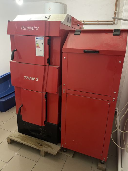 Centrala peleti si lemn 50 kw TKAN 2 RADIJATOR