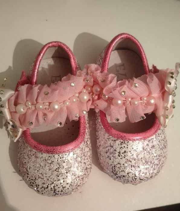 Туфельки детские с пайетками